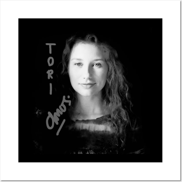 Vintage BW Tori Amos Wall Art by sanantaretro